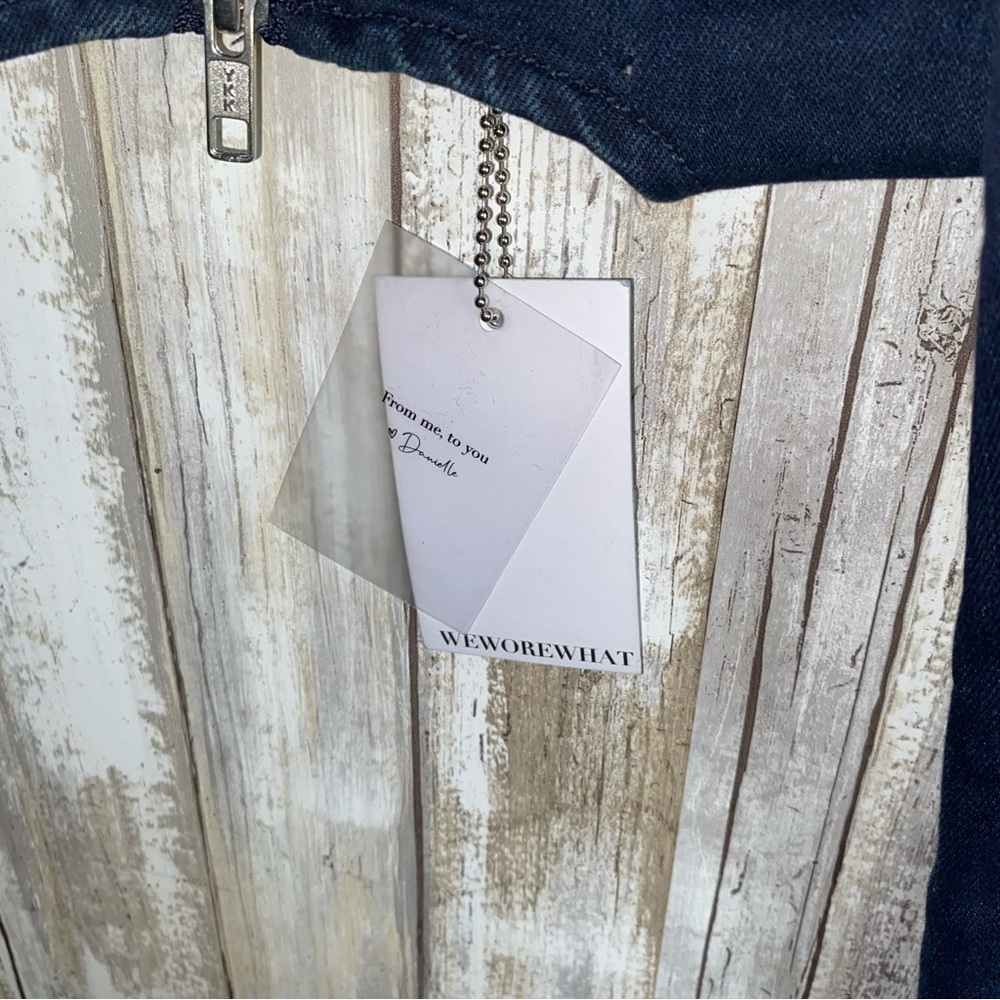 NWT WeWoreWhat Dani Denim Blue Jumpsuit - Picture 9 of 9